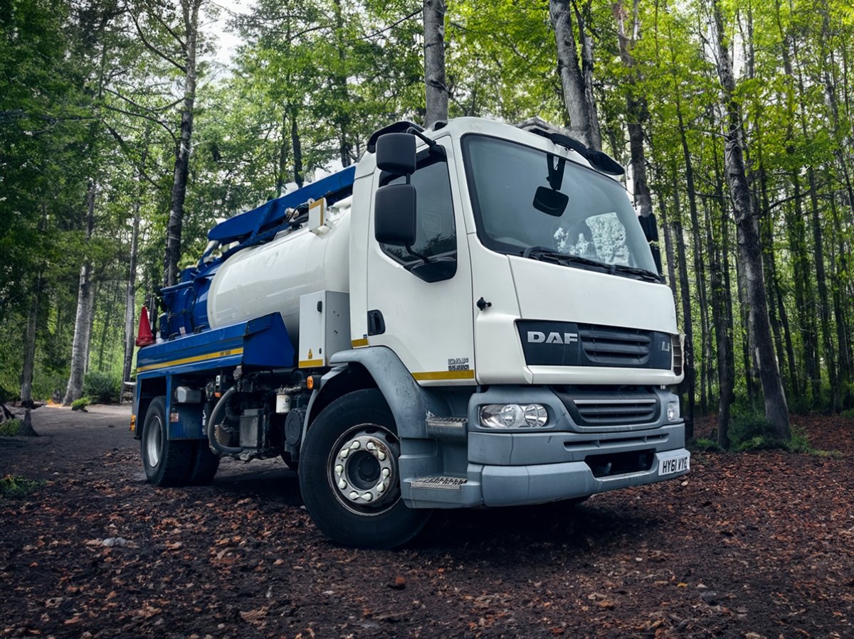 tanker in the forest